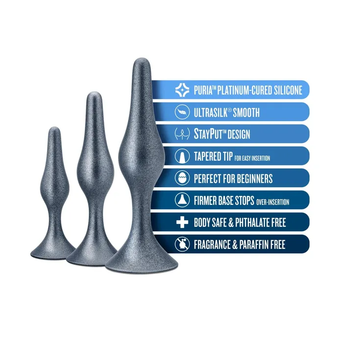 Blush Anal | Anal Adventures Matrix - Genesis Plug Kit -  Stellar Silver