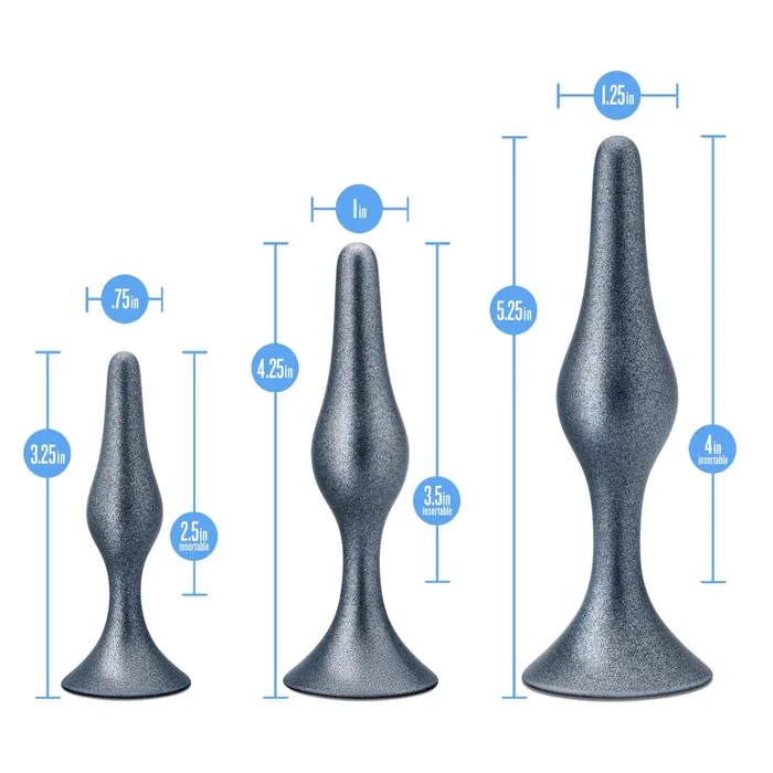Blush Anal | Anal Adventures Matrix - Genesis Plug Kit -  Stellar Silver
