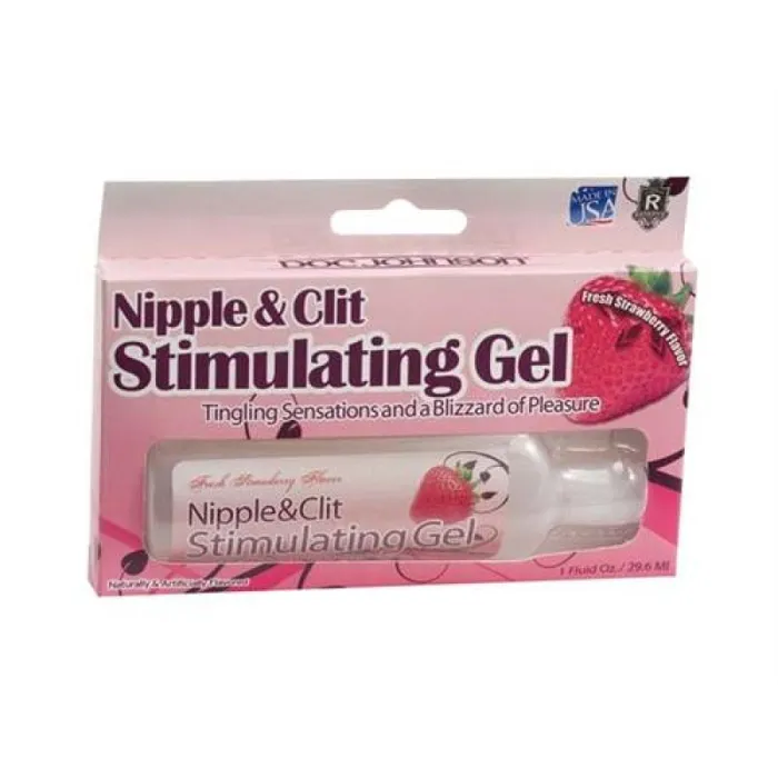 Nipple and Clit Stimulating Gel 1 Oz Strawberry Doc Johnson Enhancers