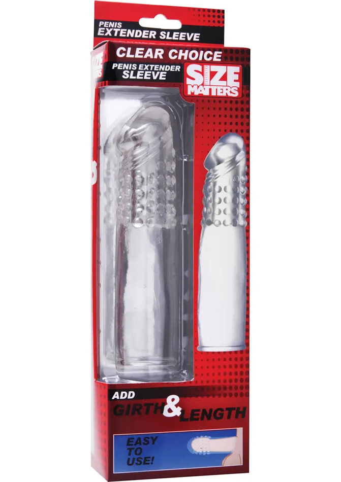 Size Matters Male Sex Toys Size Matters Clear Choice Penis Extension Sleeve