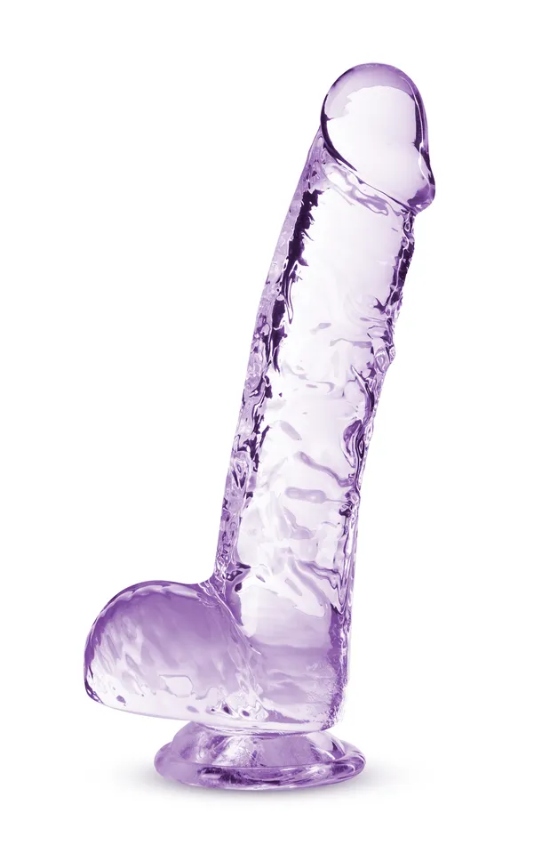 Dildos Blush Novelties Naturally Yours 6 Inch Crystalline Dildo Amethyst