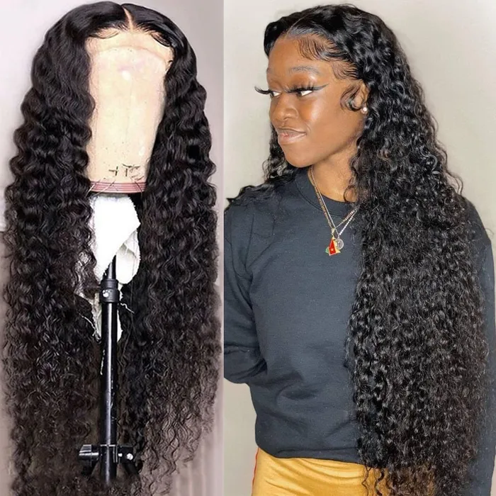 30 Inch Deep Wave Frontal 13x4 Curly Human Hair Lace Front Closure Bob Javaughn69ways Anal