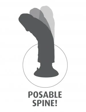 King Cock 8in Cock Brown Vibrating Pipedream Products Dildos