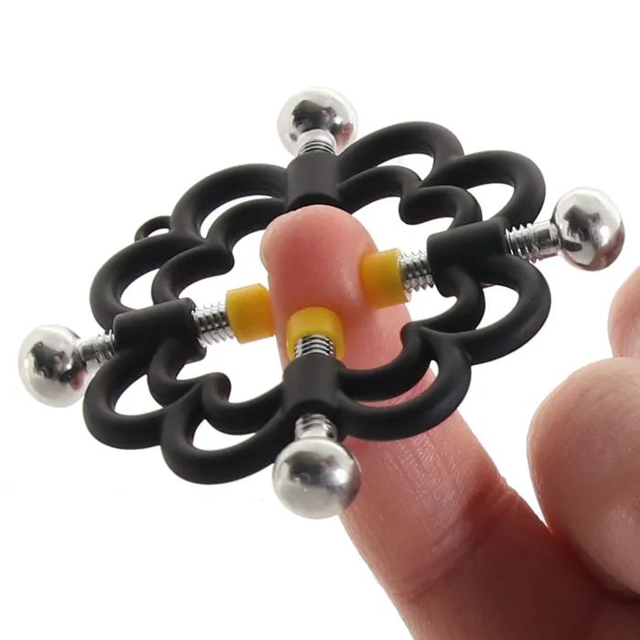 CalExotics Boundless 4Point Press Nipple Grips Nipple Clitoral Toys CalExotics Boundless 4Point Press Nipple Grips Nipple Clitoral Toys