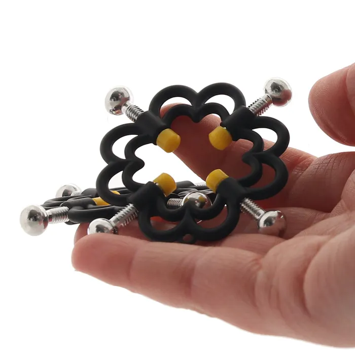 CalExotics Boundless 4Point Press Nipple Grips Nipple Clitoral Toys CalExotics Boundless 4Point Press Nipple Grips Nipple Clitoral Toys