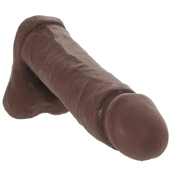 Doc Johnson Female Sex Toys The Realistic 6 Inch Cock with Balls in Chocolate