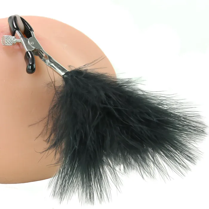 Nipple Clitoral Toys Sportsheets Feathered Nipple Clamps