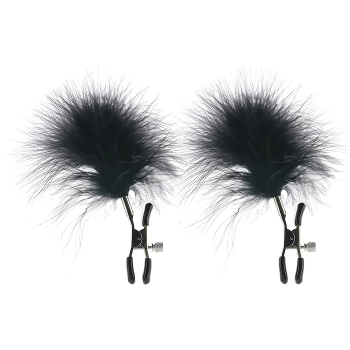 Nipple Clitoral Toys Sportsheets Feathered Nipple Clamps