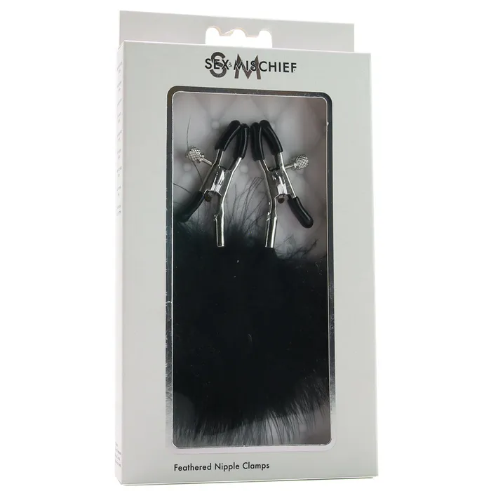 Nipple Clitoral Toys Sportsheets Feathered Nipple Clamps