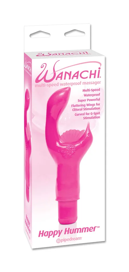 Pipedream Products Vibrators MiniMulti Wanachi Happy Hummer MultiSpeed Waterproof Massager