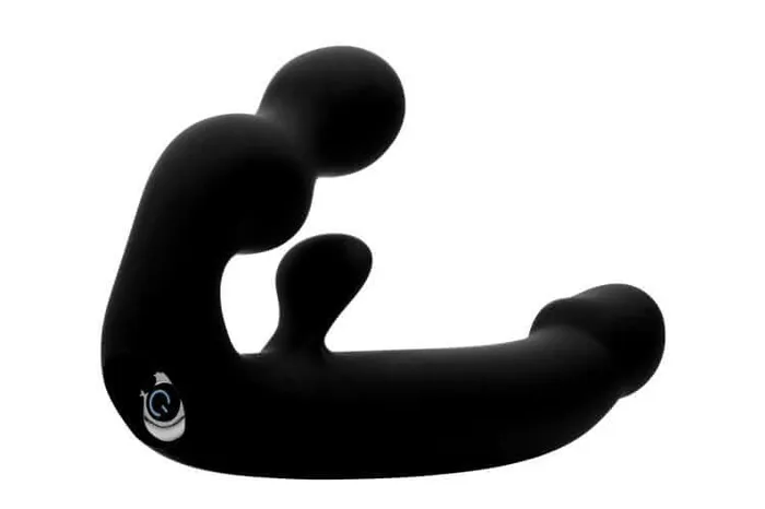 XR Brands Female Sex Toys Strap U TriVolver Strapless Strap On Rechargeable Vibrator