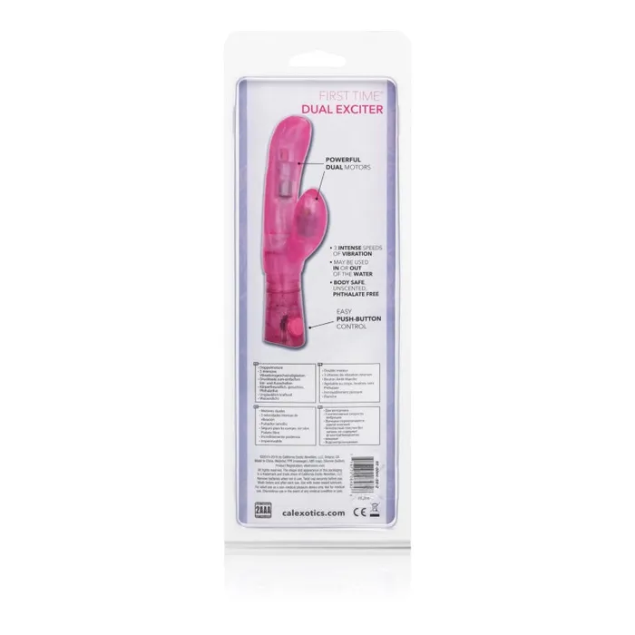 CalExotics Vibrators First Time Dual Exciter Pink