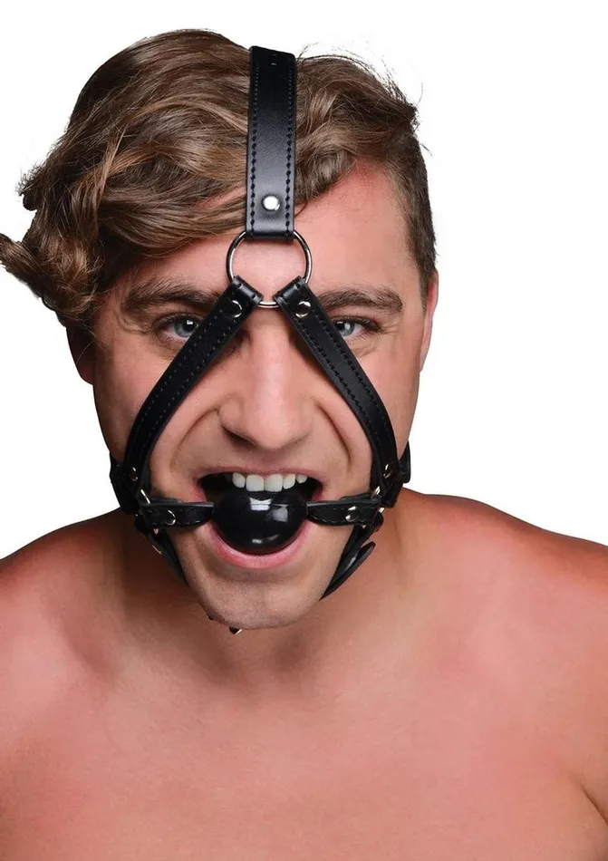 Male Sex Toys STRICT Strict Head Harness with Ball Gag