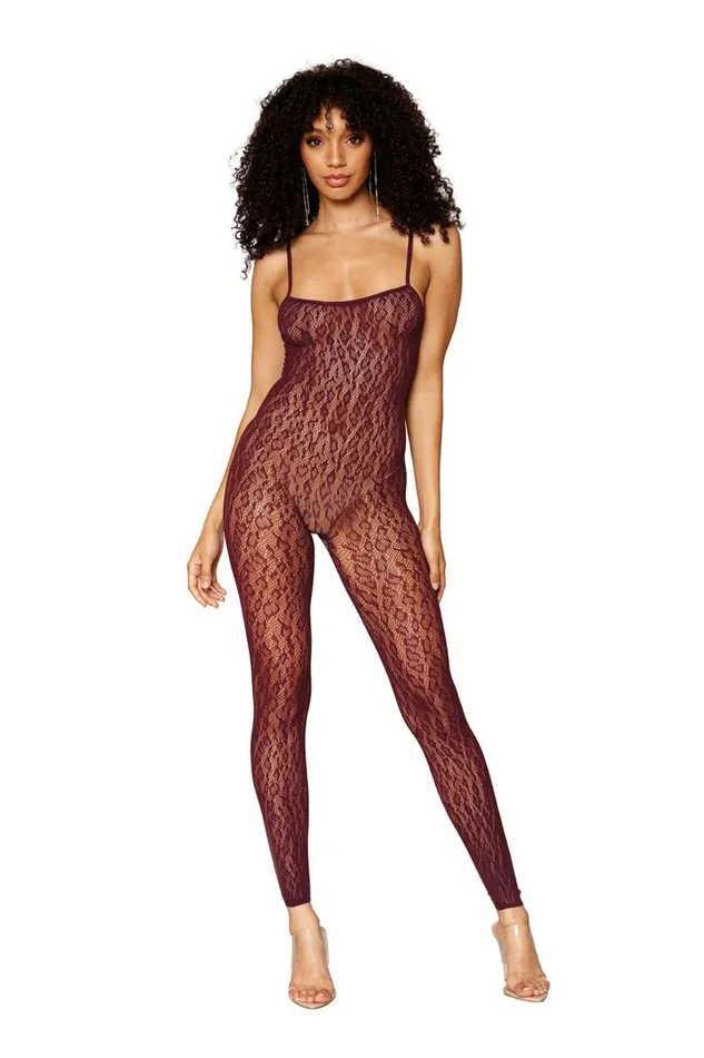 Dreamgirl Bodystockings Playsuits Catsuit Bodystocking and Shrug One Size Burgundy Dreamgirl Bodystockings Playsuits Catsuit Bodystocking and Shrug One Size Burgundy