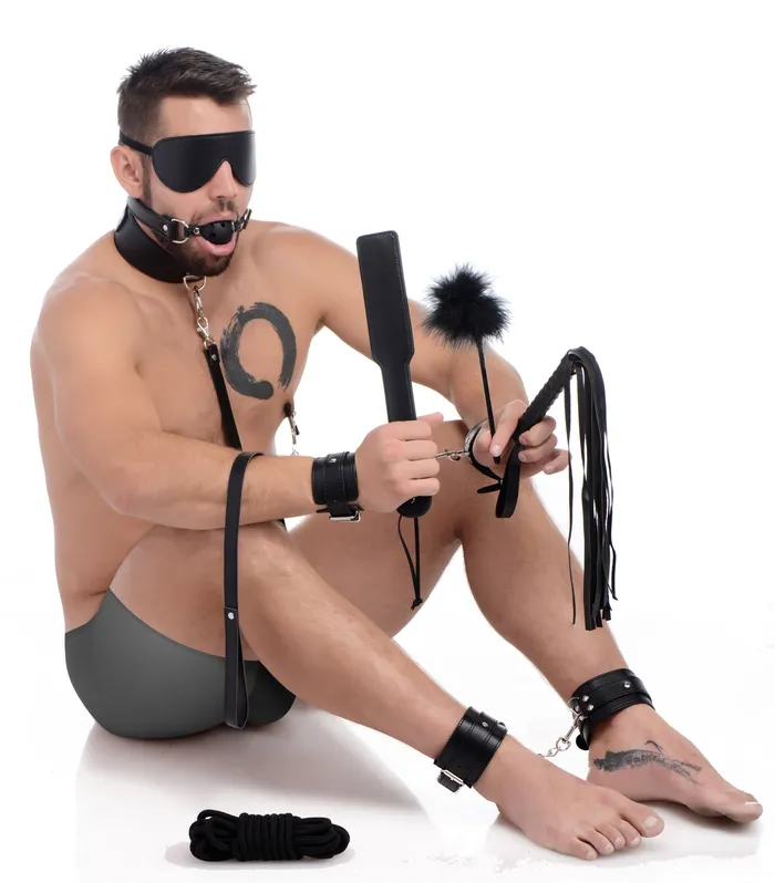 Couples Deluxe 10 Piece Bondage Set XR Brands