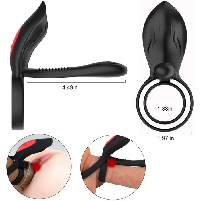 GSpot Stimulator Vibration Waterproof Cock Ring Sohimi Male Sex Toys
