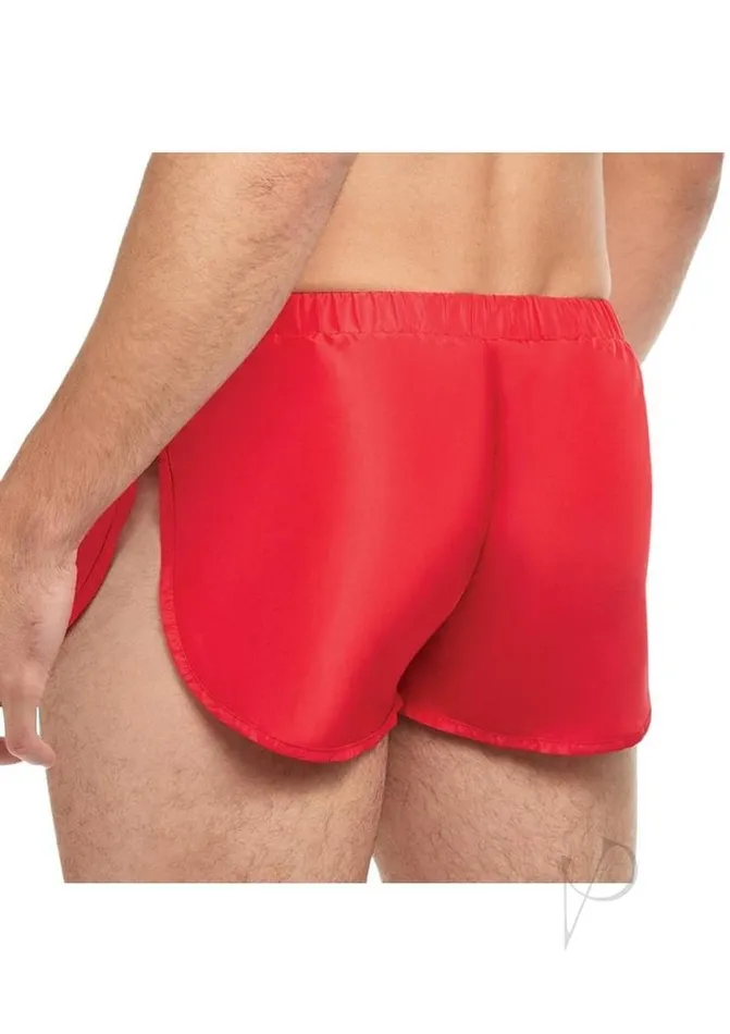 Goal Line Male Sex Toys Goal Line Extreme Split Shorts Lxl Red