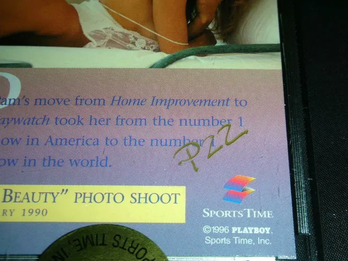 HefsCards Anal Playboy Best of Pam Pamela Anderson Collectors Club Memorabilia Card
