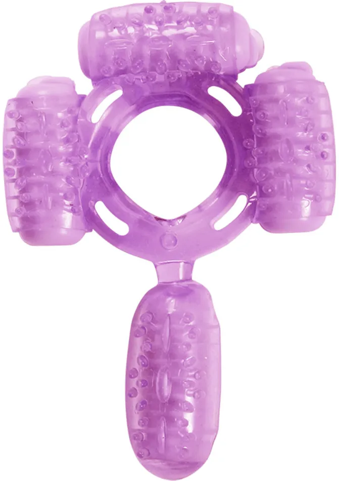 Hott Products Vibrators Humm Dinger Quad Purple